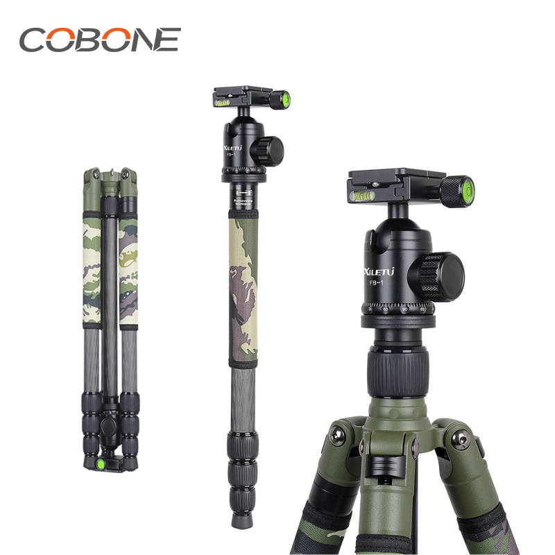 Video Head Tripod Carbon Fiber - COBONE XILETU 위장 무늬 탄소 섬유
