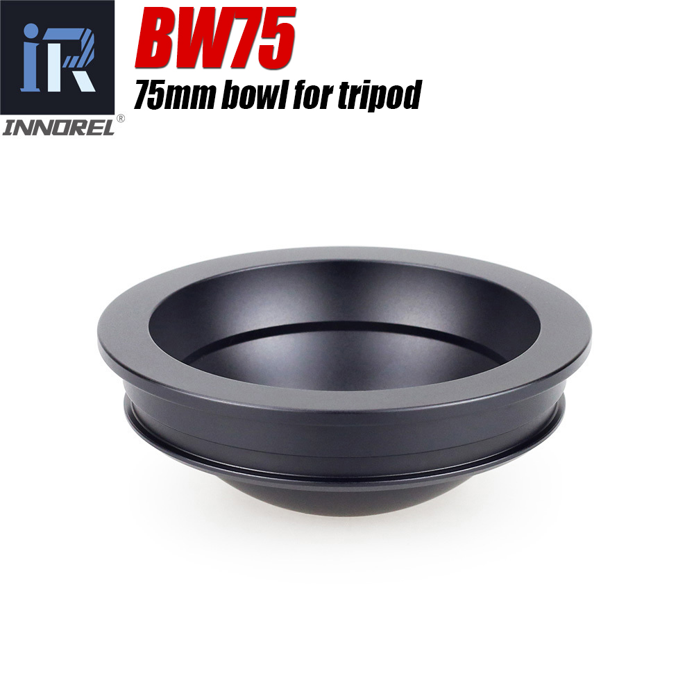 Video Tripod Fluid Head 75Mm - INNOREL 삼각대 하프 볼용 볼, 알루미늄