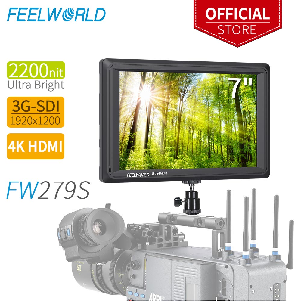 Camera Monitor 7 Inch Hdmi 4K - FEELWORLD-FW279S 7 인치 2200nit 일광 뷰