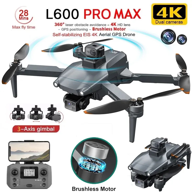 Camera Gimbal Stabilizer 3 Axis Dslr - L600 PRO MAX GPS 드론 전문