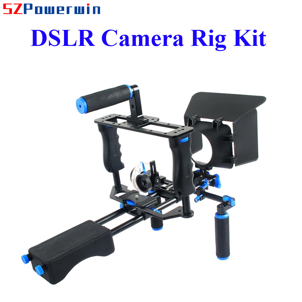 파워윈 DSLR 카메라 스태빌라이저 케이지 비디오 숄더 - Camera Shoulder Rig Kit 리뷰 및 가격