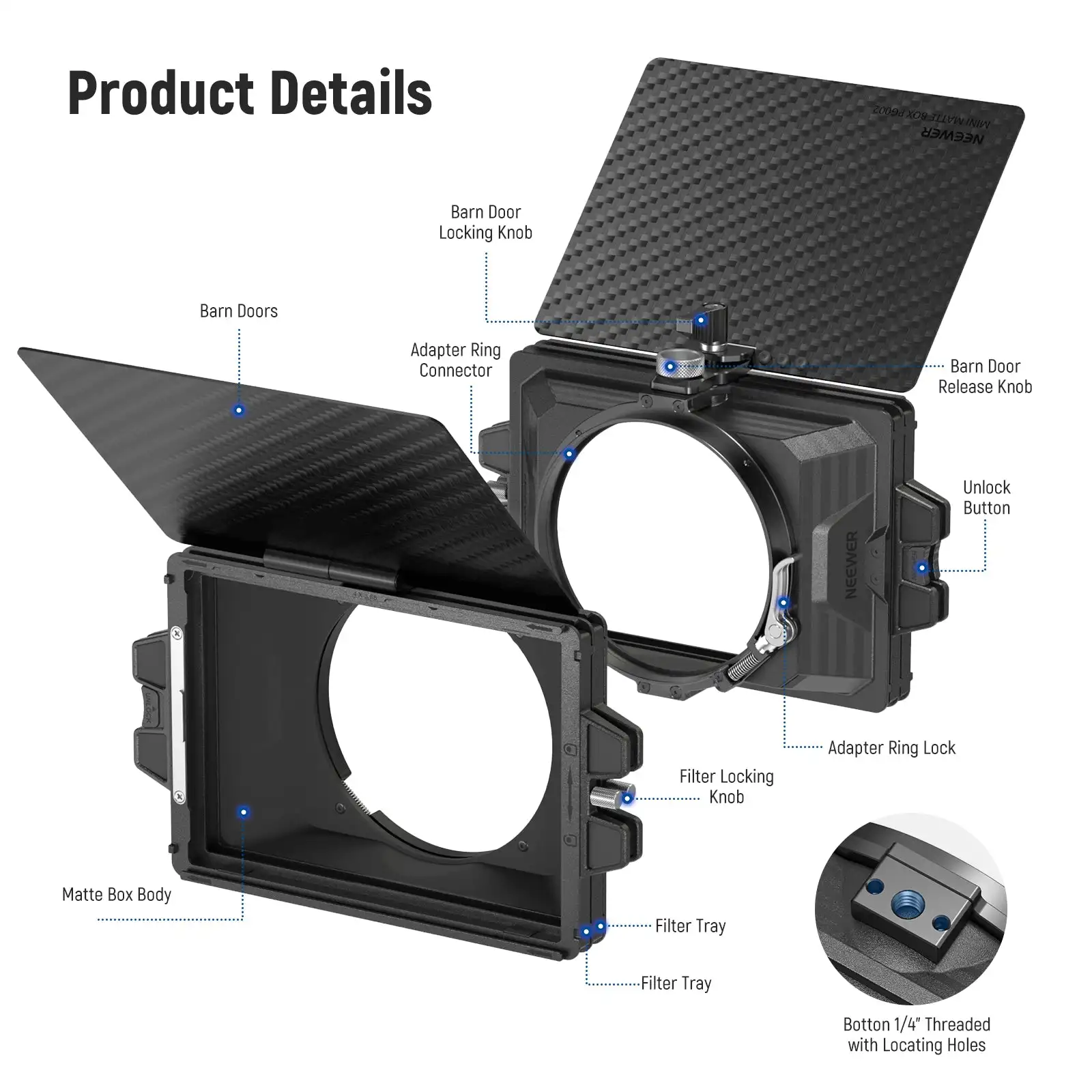 NEEWER 미니 매트 박스(2개의 4x5.65인치 필 - Follow Focus Kit Wireless 리뷰 및 가격