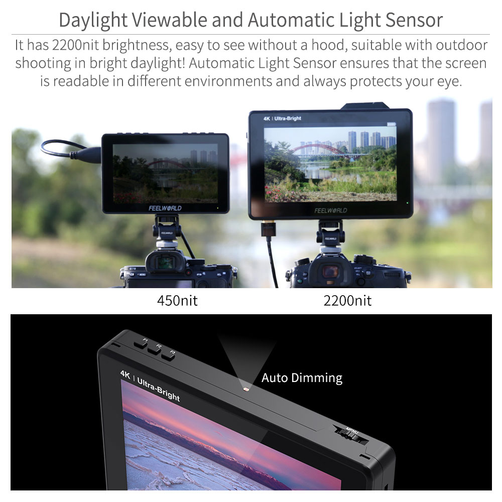 FEELWORLD 3D LUT 터치 스크린, DSLR  - Camera Monitor 7 Inch Hdmi 4K 리뷰 및 가격