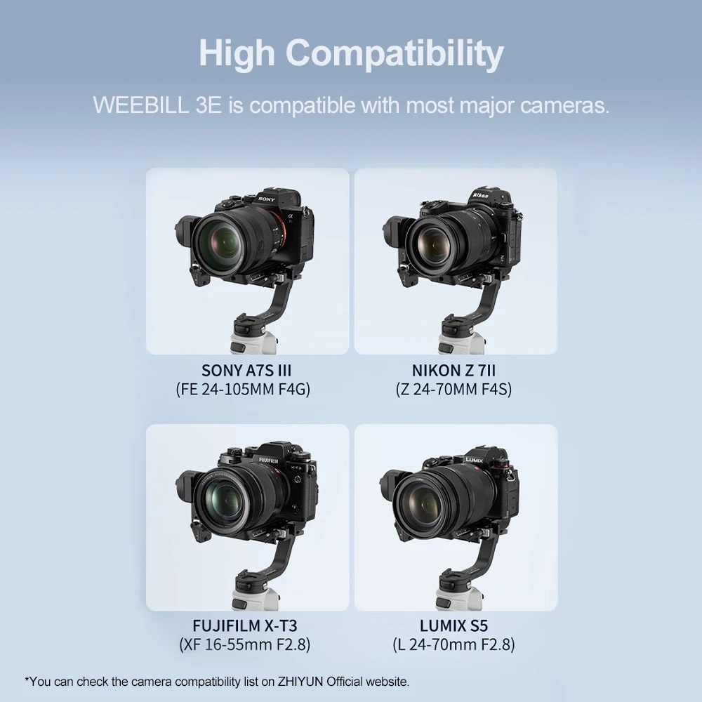 ZHIYUN CINEPEER WEEBILL 3E Can - Camera Gimbal Stabilizer 3 Axis Dslr 리뷰 및 가격
