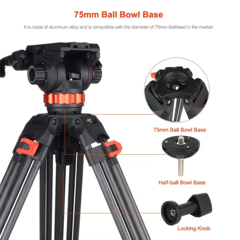 75MM 볼 볼드 베이스 전문가용 볼 헤드 Q7PLUS - Video Tripod Fluid Head 75Mm 리뷰 및 가격