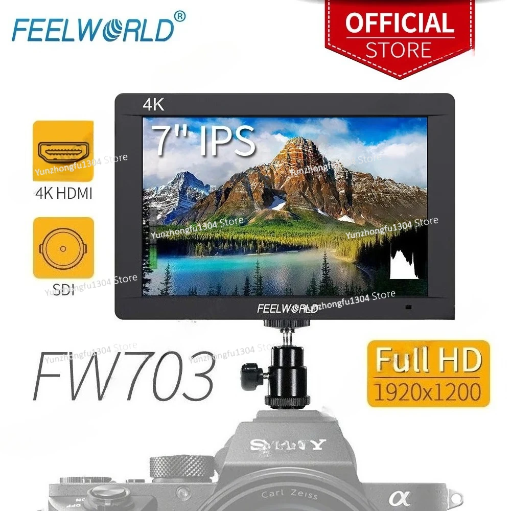 필월드 7인치 FW703 IPS 풀HD 3G SDI 4 - Camera Monitor 7 Inch Hdmi 4K 리뷰 및 가격