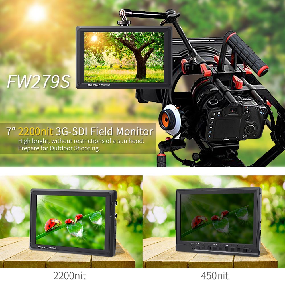 FEELWORLD-FW279S 7 인치 2200nit  - Camera Monitor 7 Inch Hdmi 4K 리뷰 및 가격