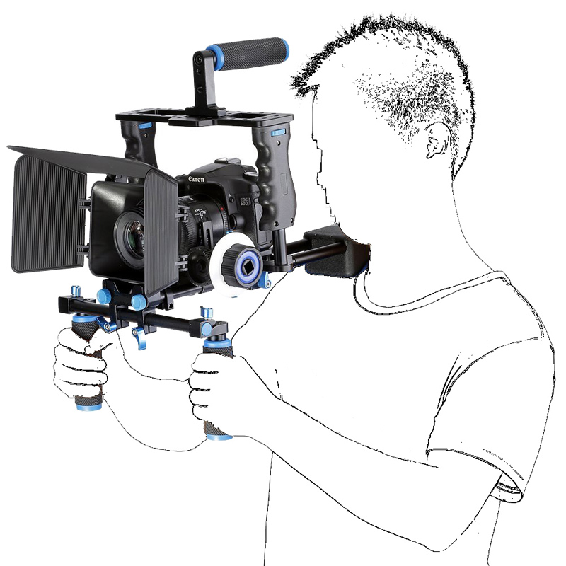 전문 DSLR 리그 어깨 비디오 카메라 안정기, 캐논  - Camera Shoulder Rig Kit 리뷰 및 가격