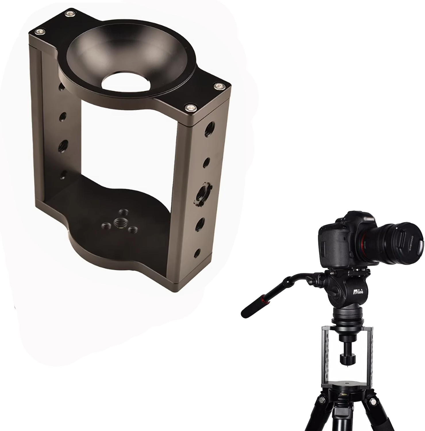75mm 삼각대 헤드 볼 라이저, 알루미늄 하프 볼 플 - Video Tripod Fluid Head 75Mm 리뷰 및 가격