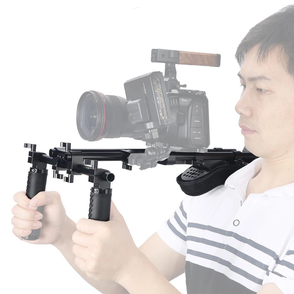 범용 숄더 리그 지지대, 필름 제작용 15mm 레일 블 - Camera Shoulder Rig Kit 리뷰 및 가격