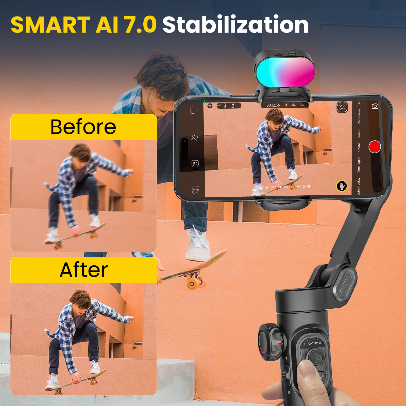 아오촨 스마트 XE 콤보 폰 짐벌 스테빌라이저 (연장봉 - Gimbal Stabilizer For Phone 3 Axis 리뷰 및 가격