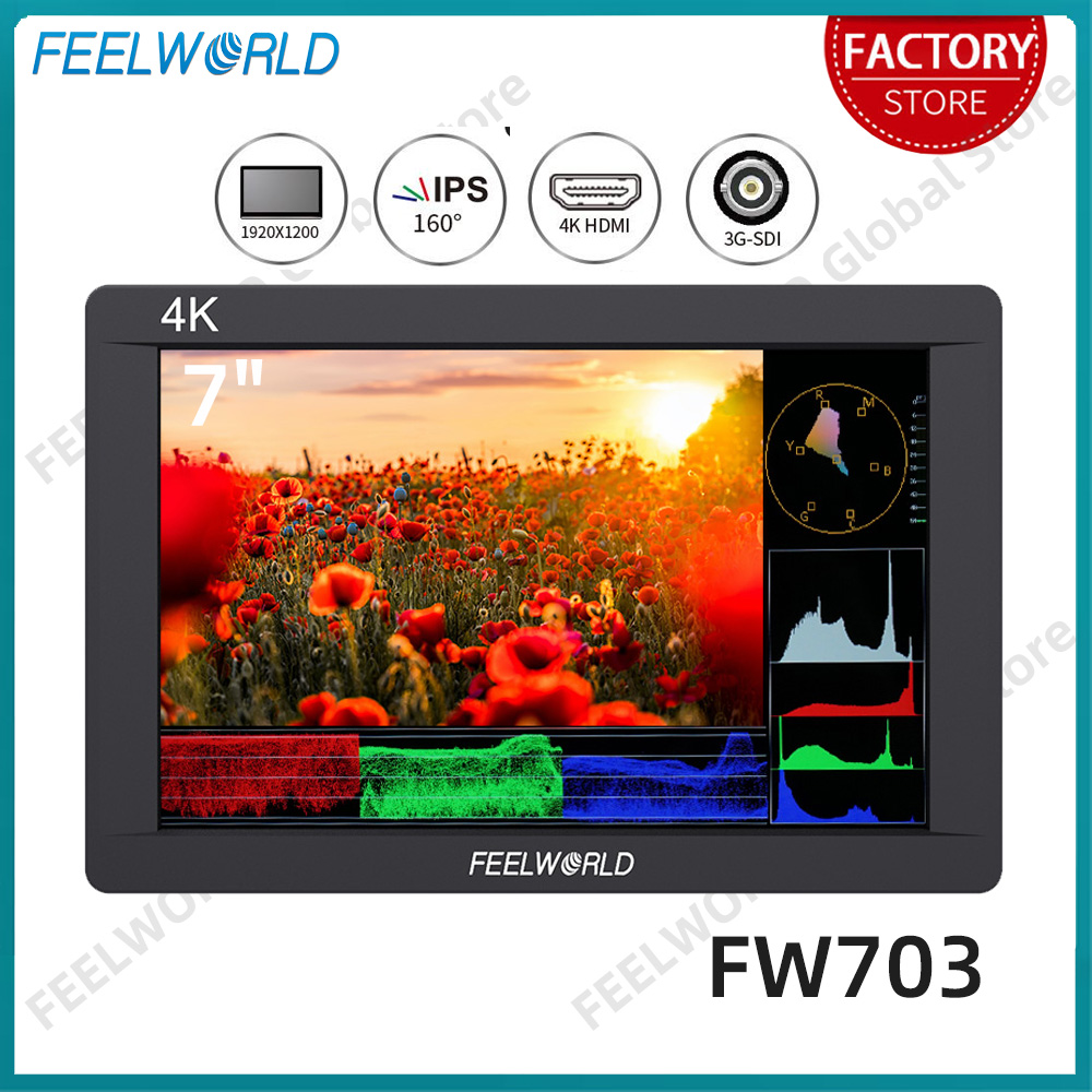 FEELWORLD FW703 7인치 IPS 3G SDI - Camera Monitor 7 Inch Hdmi 4K 리뷰 및 가격