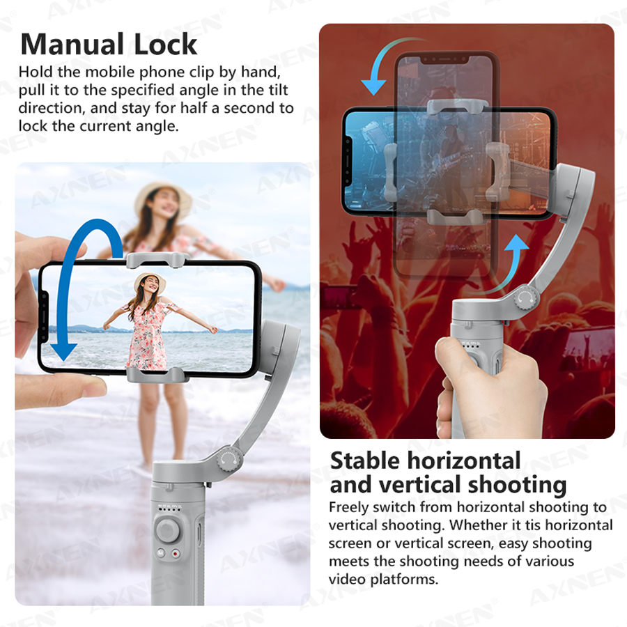 AXNEN 3축 짐벌 핸드헬드 셀프 스테빌라이저(삼각대 - Gimbal Stabilizer For Phone 3 Axis 리뷰 및 가격