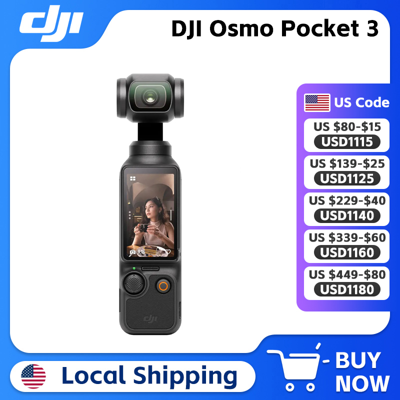 DJI 오스모 포켓 3 브이로그 카메라 1인치 CMOS - Gimbal Stabilizer For Phone 3 Axis 리뷰 및 가격