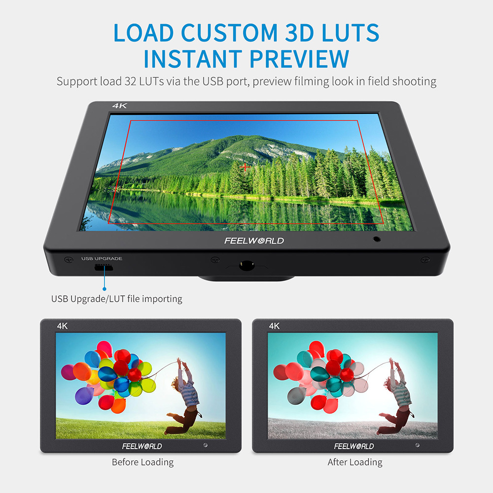Feelworld 3D LUT 카메라 필드 DSLR 모 - Camera Monitor 7 Inch Hdmi 4K 리뷰 및 가격