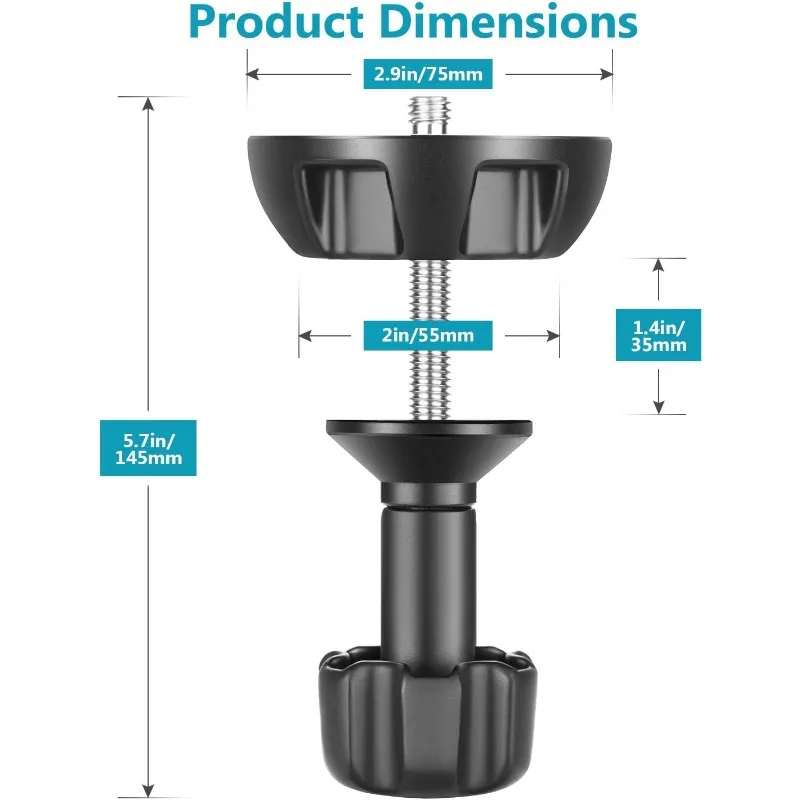 75mm 볼 어댑터, 금속 하프 볼 플랫-볼 어댑터,  - Video Tripod Fluid Head 75Mm 리뷰 및 가격