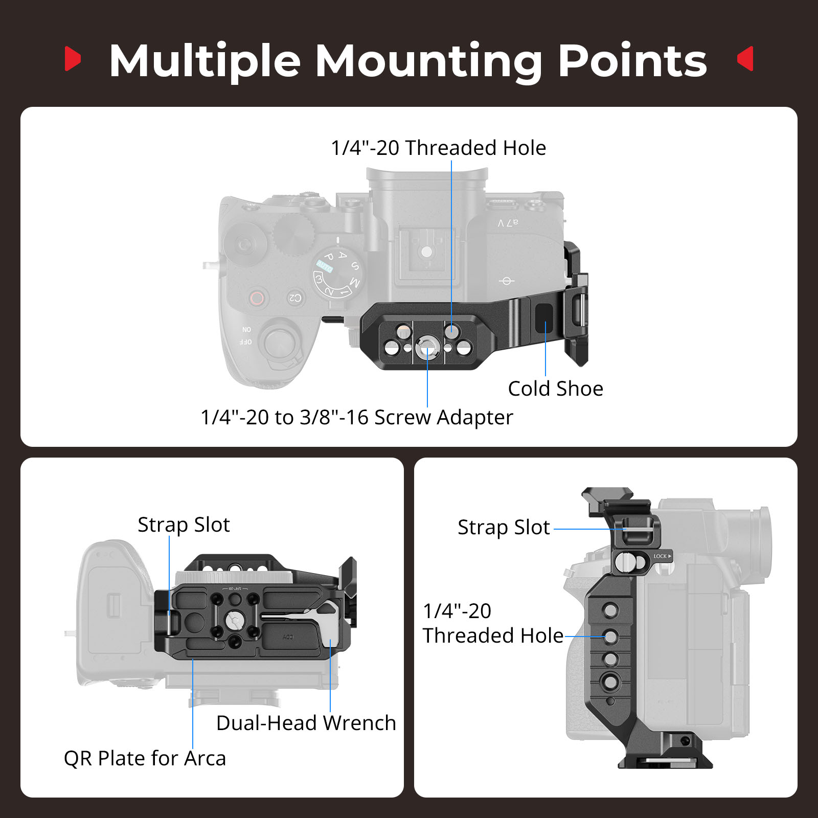 소니 A7 V / 7R V / 7 IV 아카스위스 QR - Camera Cage Rig Dslr 리뷰 및 가격