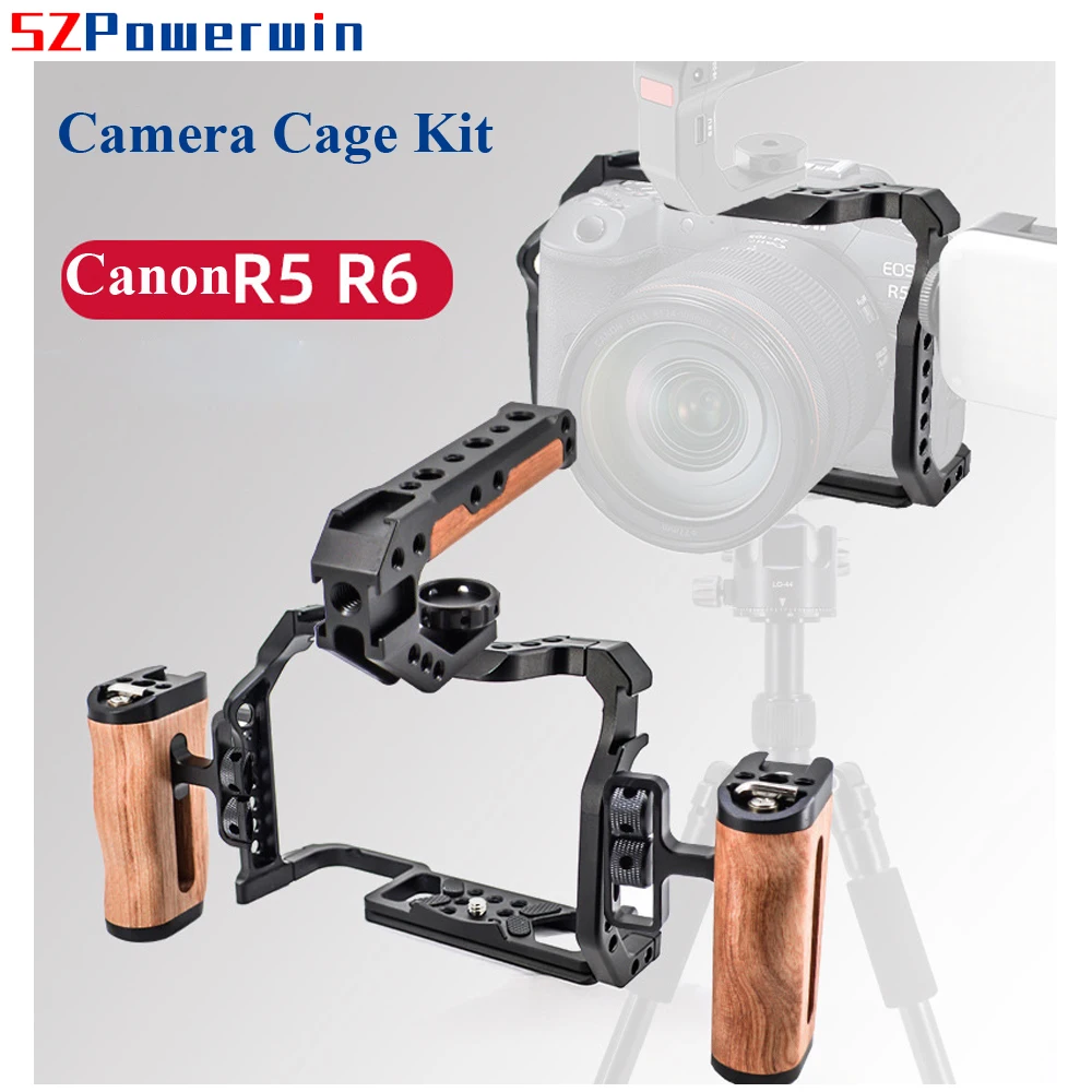 캐논 EOS R5 R6 카메라 케이지용 파워윈 나무 핸 - Camera Cage Rig Dslr 리뷰 및 가격