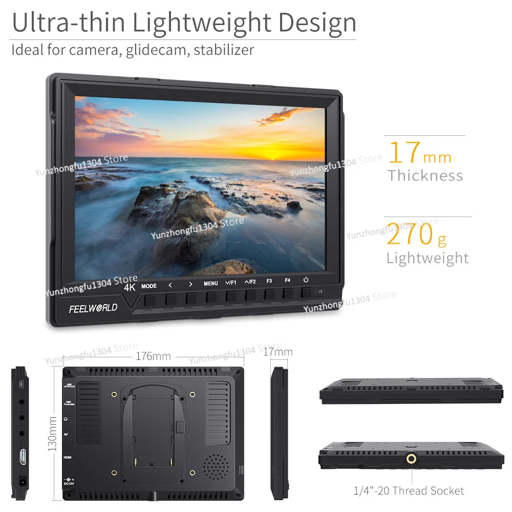 필월드 FW760 7인치 IPS 풀 HD 1920x12 - Camera Monitor 7 Inch Hdmi 4K 리뷰 및 가격