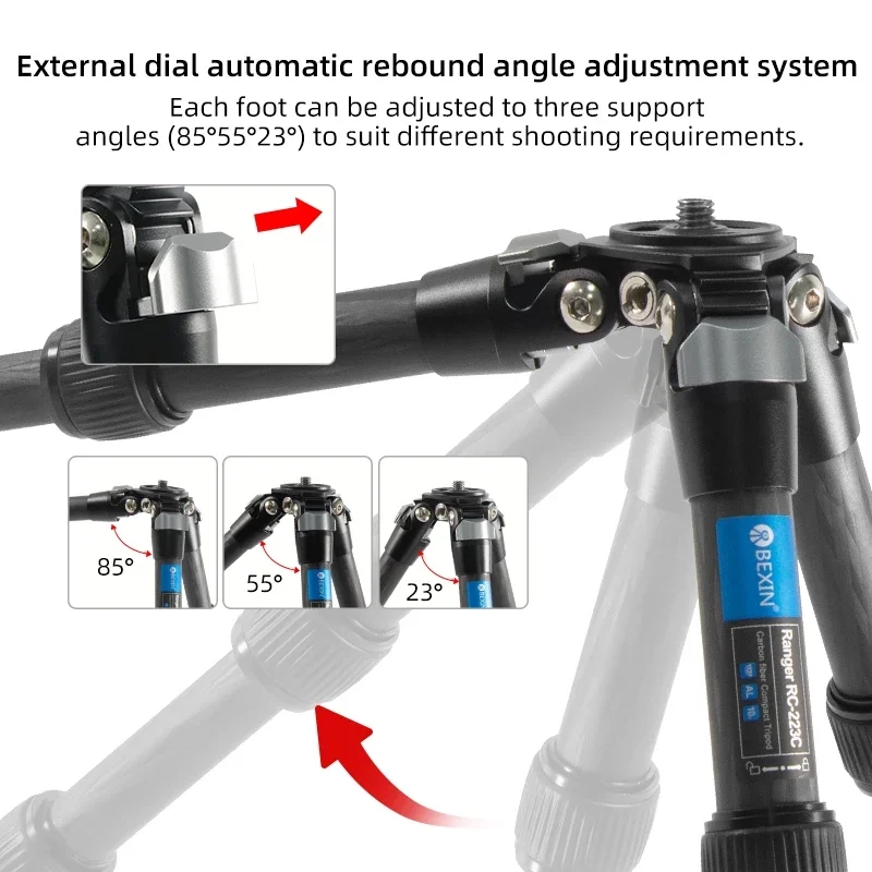 BEXIN 미니 탄소 섬유 삼각대 DSLR 카메라 헤드 - Video Head Tripod Carbon Fiber 리뷰 및 가격