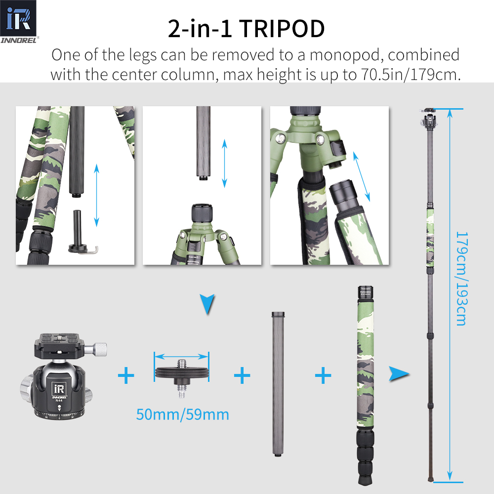육군 녹색 카본 파이버 RT75CG/85CG 삼각대 모 - Video Head Tripod Carbon Fiber 리뷰 및 가격