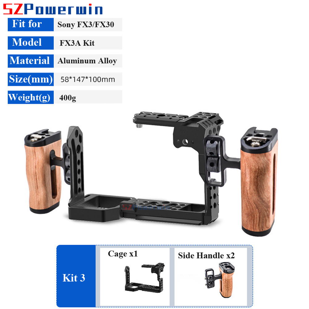 소니 FX3 FX30 카메라 케이지용 파워윈 나무 손잡 - Camera Cage Rig Dslr 리뷰 및 가격