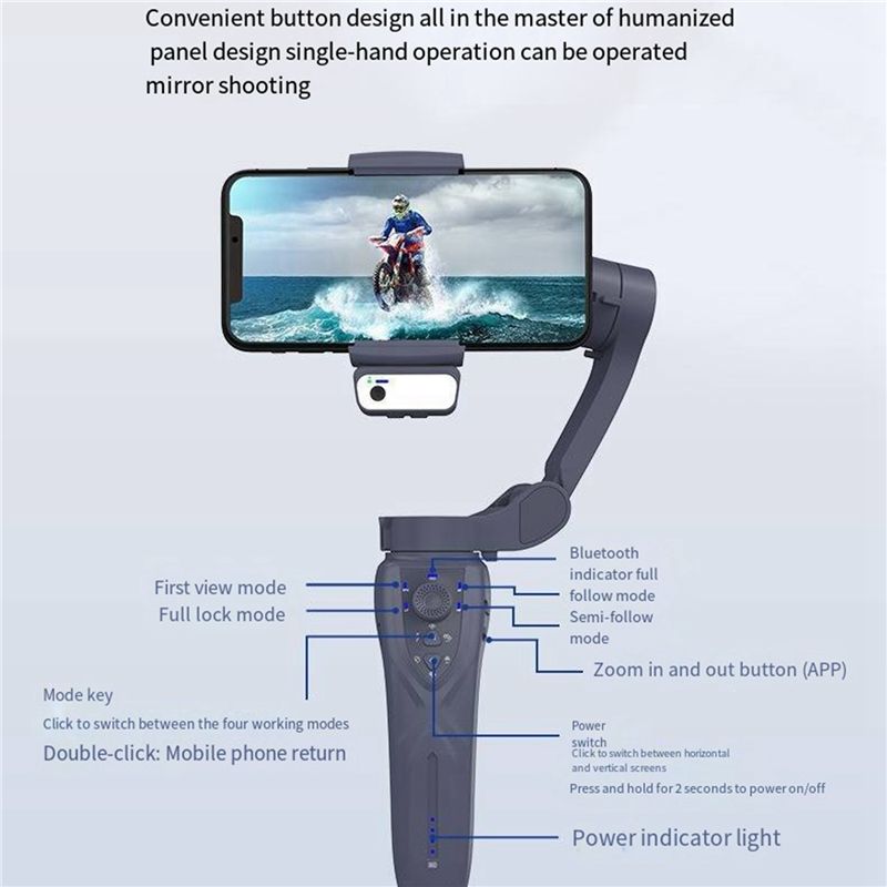 F12 3축 핸드헬드 짐벌 스마트폰 스태빌라이저 셀폰  - Gimbal Stabilizer For Phone 3 Axis 리뷰 및 가격