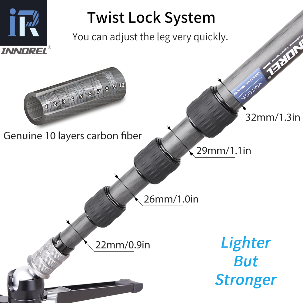 INNOREL 탄소 섬유 모노포드 키트, DSLR 카메 - Video Head Tripod Carbon Fiber 리뷰 및 가격