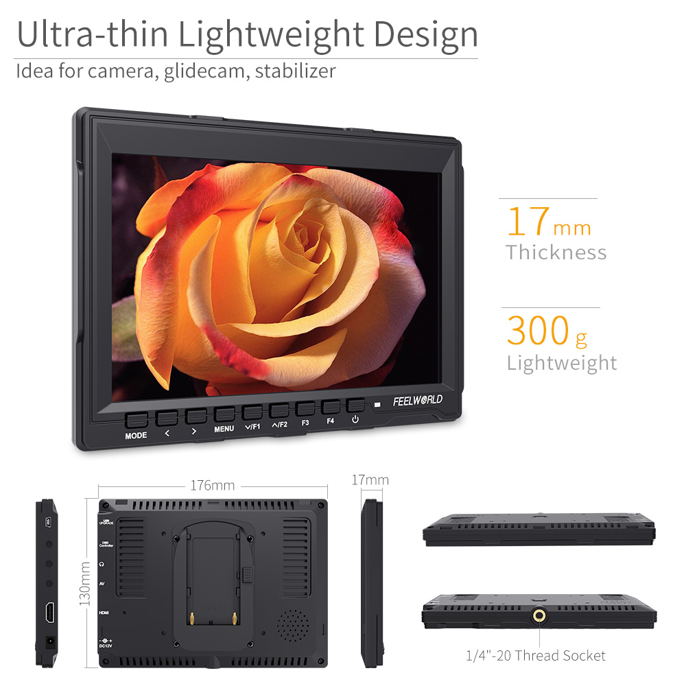 FEELWORLD FW759 DSLR 카메라 필드 모니 - Camera Monitor 7 Inch Hdmi 4K 리뷰 및 가격