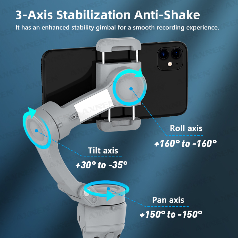 스마트폰용 휴대용 3축 짐벌 안정기, 아이폰 휴대폰용  - Gimbal Stabilizer For Phone 3 Axis 리뷰 및 가격