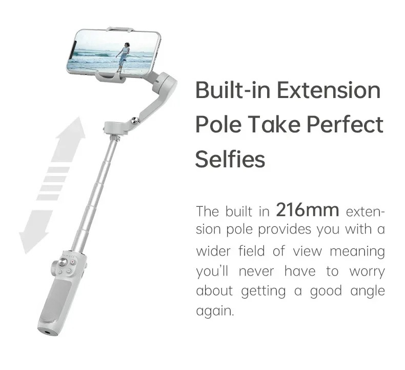 VB4 스마트폰 스테빌라이저 내장 셀카봉 얼굴 인식 3 - Gimbal Stabilizer For Phone 3 Axis 리뷰 및 가격